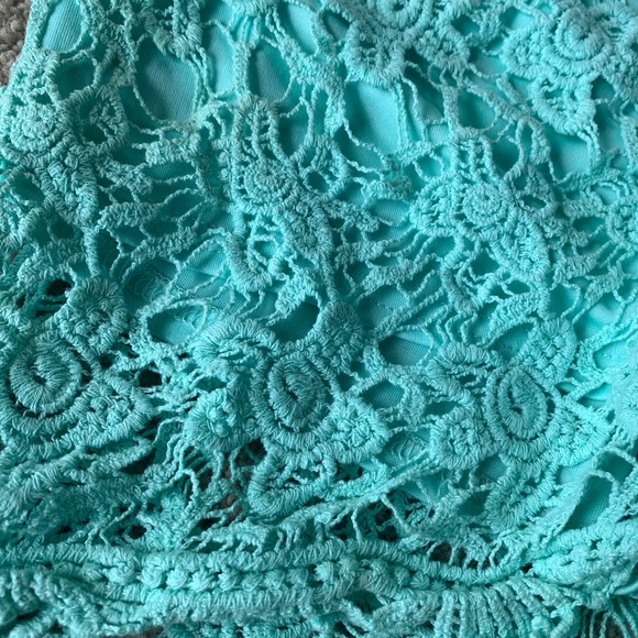 Teal lace shorts - Picture 5 of 5